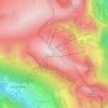 Topografische kaart Sassotetto, hoogte, reliëf