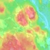 Topografische kaart Gibberyd, hoogte, reliëf