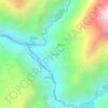 Topografische kaart Paclla, hoogte, reliëf