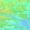 Topografische kaart Lavigne, hoogte, reliëf
