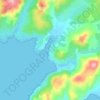Topografische kaart Tizzano, hoogte, reliëf