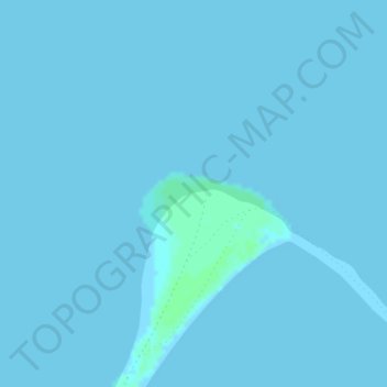 Topografische kaart Point Barrow, hoogte, reliëf