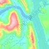 Topografische kaart Marechal Mascarenhas, hoogte, reliëf