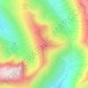Topografische kaart Càrn Mòr Dearg, hoogte, reliëf