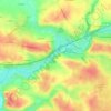 Topografische kaart Les Petits Ifs, hoogte, reliëf