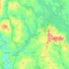 Topografische kaart Laconia, hoogte, reliëf