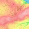Topografische kaart Kerlerot, hoogte, reliëf