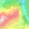 Topografische kaart Staldhorn, hoogte, reliëf
