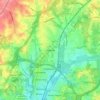 Topografische kaart Beltsville, hoogte, reliëf