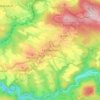 Topografische kaart Lichtenhain, hoogte, reliëf