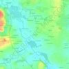 Topografische kaart La Gombais, hoogte, reliëf