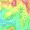 Topografische kaart Les Champsaurs, hoogte, reliëf