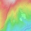 Topografische kaart Costero, hoogte, reliëf