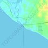 Topografische kaart Data de Posorja, hoogte, reliëf