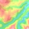 Topografische kaart Moure, hoogte, reliëf