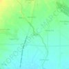 Topografische kaart Tuburan, hoogte, reliëf