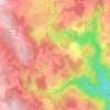 Topografische kaart Sentenac, hoogte, reliëf