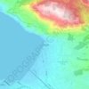 Topografische kaart Λουτράκι, hoogte, reliëf
