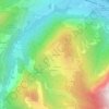 Topografische kaart Granges Morand, hoogte, reliëf