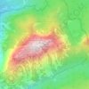 Topografische kaart Traunstein, hoogte, reliëf