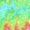Topografische kaart Chaundi, hoogte, reliëf