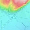 Topografische kaart Skaftafell, hoogte, reliëf
