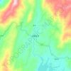 Topografische kaart Tongbiguan, hoogte, reliëf