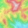 Topografische kaart Amora, hoogte, reliëf