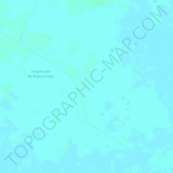 Topografische kaart Feliciano, hoogte, reliëf