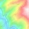 Topografische kaart Antacalla, hoogte, reliëf
