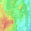 Topografische kaart Västersidan, hoogte, reliëf