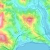 Topografische kaart San Lorenzo, hoogte, reliëf