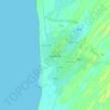 Topografische kaart نواكشوط, hoogte, reliëf