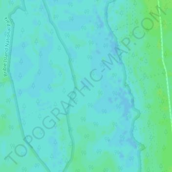 Topografische kaart Welsby, hoogte, reliëf