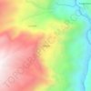 Topografische kaart Tambillo, hoogte, reliëf