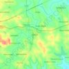 Topografische kaart Hunsur, hoogte, reliëf