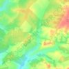 Topografische kaart Vendinha, hoogte, reliëf