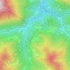 Topografische kaart Zell-Mitterwinkel/Sele-Srednji Kot, hoogte, reliëf