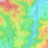 Topografische kaart L'Hermet, hoogte, reliëf