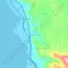 Topografische kaart Panjang Utara, hoogte, reliëf