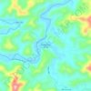 Topografische kaart Bananal de Baixo, hoogte, reliëf
