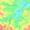 Topografische kaart La Bidaudière, hoogte, reliëf