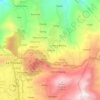 Topografische kaart Anoding, hoogte, reliëf