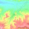 Topografische kaart Bocigas de Perales, hoogte, reliëf