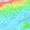 Topografische kaart Queenzieburn, hoogte, reliëf
