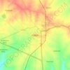 Topografische kaart Washim, hoogte, reliëf