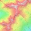 Topografische kaart Aiguilles Crochues/Sommet S, hoogte, reliëf