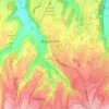 Topografische kaart Aperfield, hoogte, reliëf