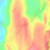 Topografische kaart West Cornwall, hoogte, reliëf
