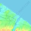 Topografische kaart Ontario Beach, hoogte, reliëf